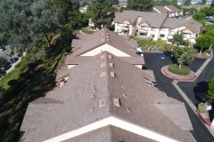 aerial view of roofing used for roof inspections