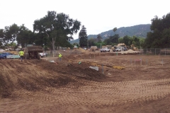 development site at beginning stage of construction